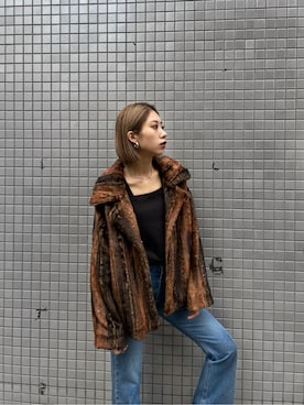 大谷亜宥茄 (EMODA)さん（レディース・170cm）の冬コーディネート