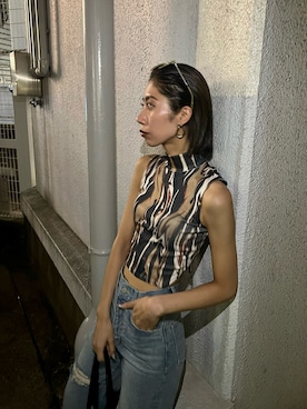 大谷亜宥茄 (EMODA)さん（レディース・172cm）の夏コーディネート