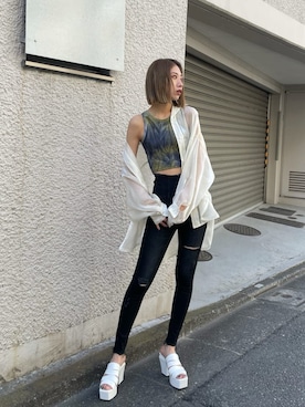 大谷亜宥茄 (EMODA)さん（レディース・170cm）の春コーディネート