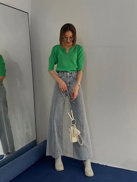大谷亜宥茄 (EMODA)さん(レディース・170cm)の春コーディネート