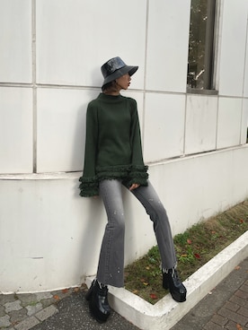 大谷亜宥茄 (EMODA)さん(レディース・172cm)の冬コーディネート