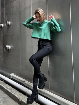 大谷亜宥茄 (EMODA)さん（レディース・170cm）の冬コーディネート