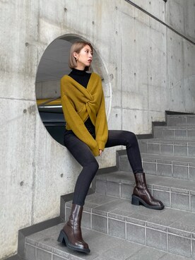 大谷亜宥茄 (EMODA)さん（レディース・170cm）の秋コーディネート