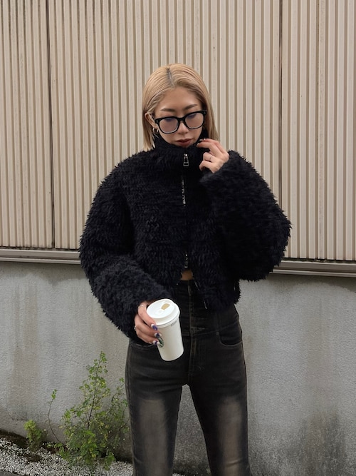 EMODA ボアブルゾン シングルミニボアブルゾン（ブルゾン）｜EMODA（エモダ）の