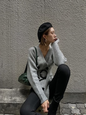 大谷亜宥茄 (EMODA)さん（レディース・170cm）の冬コーディネート