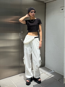 大谷亜宥茄 (EMODA)さん（レディース・170cm）の夏コーディネート