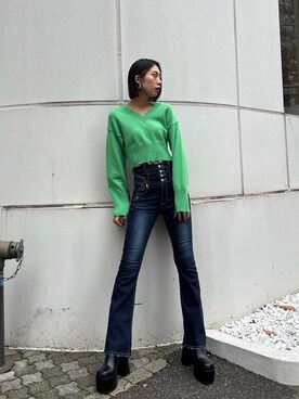 大谷亜宥茄 (EMODA)さん(レディース・170cm)の冬コーディネート