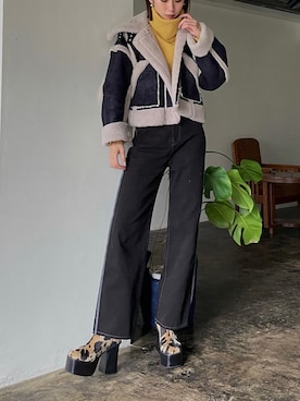 大谷亜宥茄 (EMODA)さん（レディース・172cm）の秋コーディネート