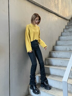 大谷亜宥茄 (EMODA)さん(レディース・172cm)の秋コーディネート