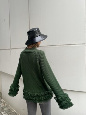 大谷亜宥茄 (EMODA)さん（レディース・172cm）の冬コーディネート