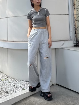 「EMODA（エモダ）のアイテム」を使った、大谷亜宥茄 (EMODA)さん（レディース・170cm）の夏コーディネート