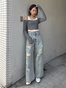 大谷亜宥茄 (EMODA)さん（レディース・170cm）の春コーディネート