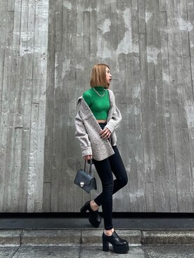 大谷亜宥茄 (EMODA)さん（レディース・170cm）の冬コーディネート