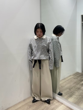 「COLONY 2139（コロニートゥーワンスリーナイン）のアイテム（パンツ）」を使った、hinamik0chさん（レディース・144cm）の春コーディネート