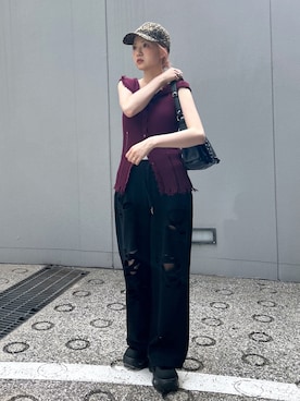「アイテム（スウェットパンツ）」を使った、honokaさん（レディース・165cm・20代）の夏コーディネート