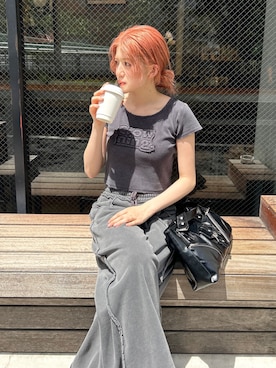 「アイテム（スウェットパンツ）」を使った、honokaさん（レディース・165cm・20代）の夏コーディネート