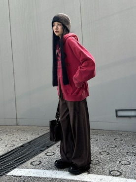 「アイテム（ニットキャップ/ビーニー）」を使った、honokaさん（レディース・165cm・20代）の夏コーディネート