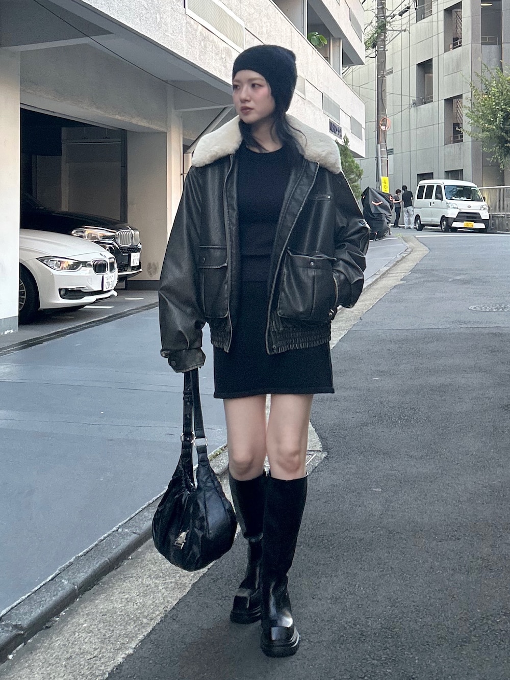 SLY（スライ）の「【WEB限定再入荷】VINTAGE F/LEATHER S/BZ