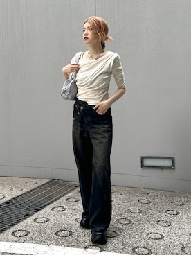 「アイテム（ブーツ）」を使った、honokaさん（レディース・165cm・20代）の夏コーディネート