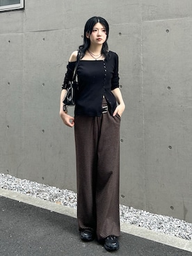 「アイテム（チョーカー）」を使った、honokaさん（レディース・165cm・20代）の夏コーディネート