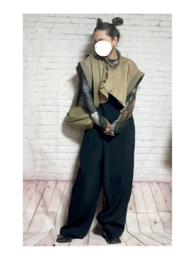 「アイテム（MA-1）」を使った、hiiiさん（レディース・158cm）の秋コーディネート