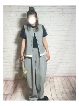 「CFT.（シフト）のアイテム（Tシャツ/カットソー）」を使った、hiiiさん（レディース・158cm）の夏コーディネート