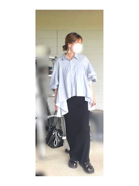 「CFT.（シフト）のアイテム（トップス）」を使った、hiiiさん（レディース・158cm）の夏コーディネート