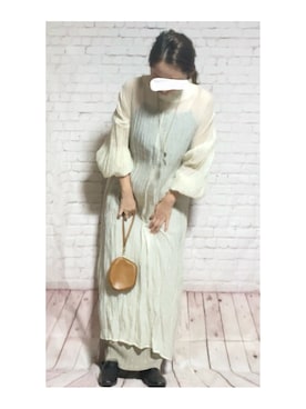 「アイテム（その他トップス）」を使った、hiiiさん（レディース・158cm）の秋コーディネート