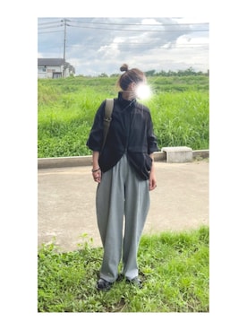 「アイテム（ジャケット/アウター）」を使った、hiiiさん（レディース・158cm）の夏コーディネート
