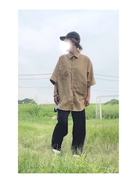 「アイテム（ピアス（両耳用）、ベージュ系）」を使った、hiiiさん（レディース・158cm）の秋コーディネート
