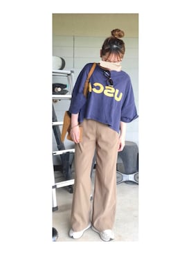 「CFT.（シフト）のアイテム（パンツ）」を使った、hiiiさん（レディース・158cm）の夏コーディネート