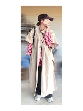 「アイテム（ボディバッグ/ウエストポーチ）」を使った、hiiiさん（レディース・158cm）の冬コーディネート