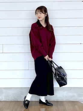 「アイテム（スウェット）」を使った、ひらりぃ❀さん（レディース・152cm・20代）の秋コーディネート