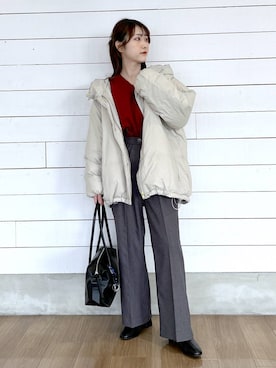 「きれいめ」｜ひらりぃ❀さん（レディース・152cm）の冬コーディネート