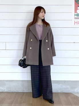 「GLOBAL WORK（グローバルワーク）のアイテム（トップス）」を使った、ひらりぃ❀さん（レディース・152cm）の冬コーディネート