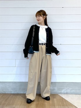 「GLOBAL WORK（グローバルワーク）のアイテム（バッグ）」を使った、ひらりぃ❀さん（レディース・152cm）の秋コーディネート