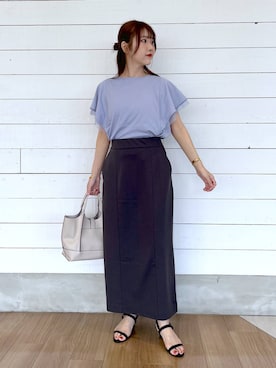 「骨格ナチュラル」｜ひらりぃ❀さん（レディース・152cm）の夏コーディネート