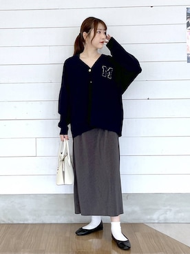 「GLOBAL WORK（グローバルワーク）のアイテム（バレエシューズ）」を使った、ひらりぃ❀さん（レディース・152cm）の秋コーディネート