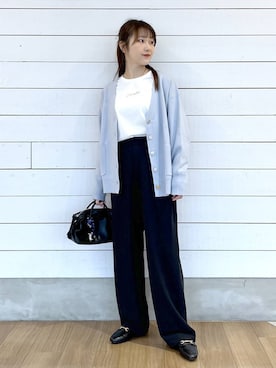 「GLOBAL WORK（グローバルワーク）のアイテム（トップス）」を使った、ひらりぃ❀さん（レディース・152cm）の春コーディネート