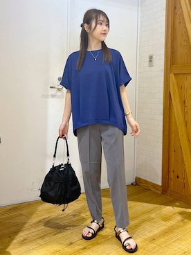 「骨格ナチュラル」｜ひらりぃ❀さん（レディース・152cm）の夏コーディネート