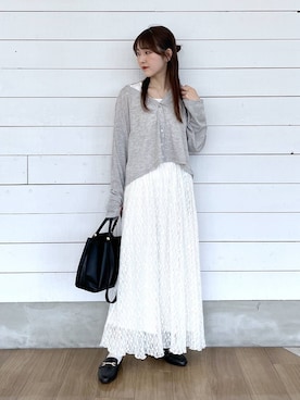 「GLOBAL WORK（グローバルワーク）のアイテム（シューズ）」を使った、ひらりぃ❀さん（レディース・152cm）の春コーディネート