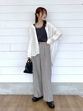 「骨格ナチュラル」｜ひらりぃ❀さん（レディース・152cm）の夏コーディネート