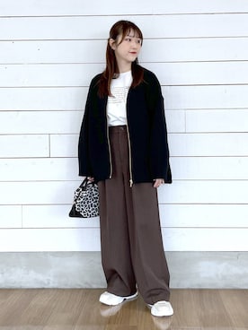 「GLOBAL WORK（グローバルワーク）のアイテム（バッグ）」を使った、ひらりぃ❀さん（レディース・152cm）の春コーディネート