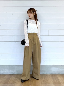 「おでかけ」｜ひらりぃ❀さん（レディース・152cm）の秋コーディネート