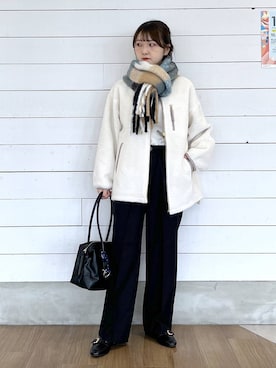 「GLOBAL WORK（グローバルワーク）のアイテム（ブルゾン）」を使った、ひらりぃ❀さん（レディース・152cm）の秋コーディネート