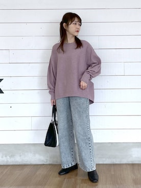 「GLOBAL WORK（グローバルワーク）のアイテム（トップス）」を使った、ひらりぃ❀さん（レディース・152cm）の冬コーディネート