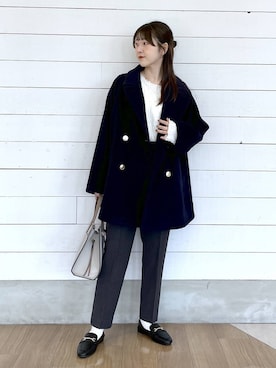 「アイテム（チェスターコート）」を使った、ひらりぃ❀さん（レディース・152cm・20代）の秋コーディネート