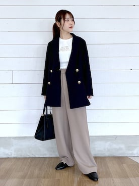 「アイテム（テーラードジャケット）」を使った、ひらりぃ❀さん（レディース・152cm・20代）の秋コーディネート