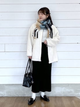 「GLOBAL WORK（グローバルワーク）のアイテム（ブルゾン）」を使った、ひらりぃ❀さん（レディース・152cm）の秋コーディネート