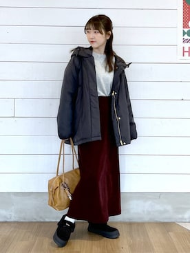 「GLOBAL WORK（グローバルワーク）のアイテム（トップス）」を使った、ひらりぃ❀さん（レディース・152cm）の冬コーディネート